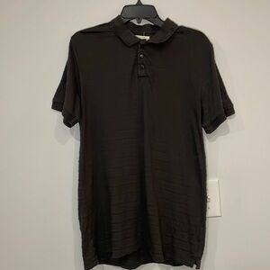 Taylor Stitch Polo in Dark Gray Jacquard 42 / M